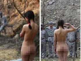 抗日剧现大尺度全裸女子 与红军战士相互敬礼